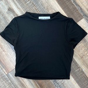 Super stretchy double lined crop top